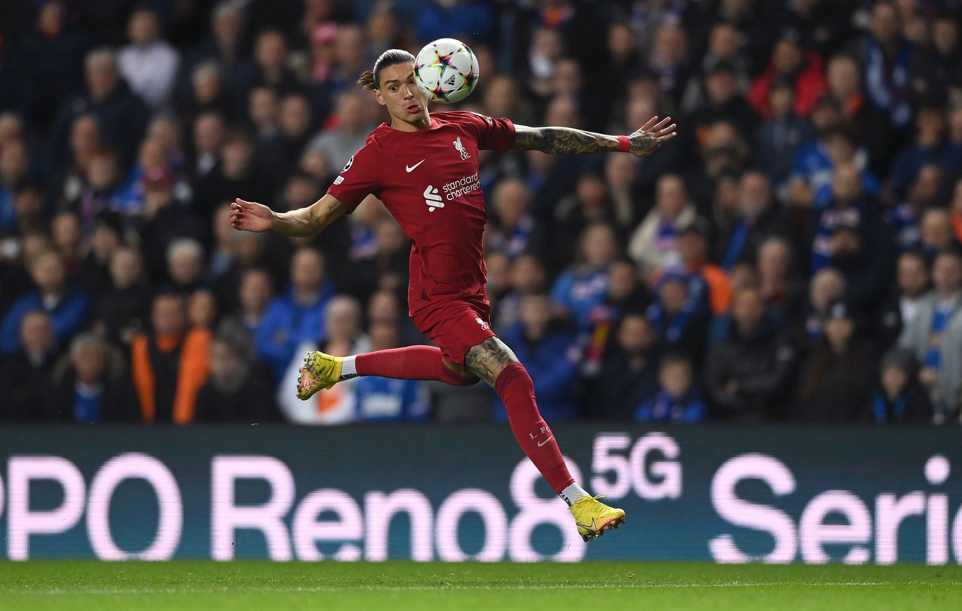 Nunez has the fastest top speed in the Premier League this season
